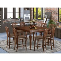 9 Piece Bar Counter Height Dining Sets You ll Love Wayfair